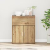 vidaXL Strani šal artisan hrast 60 x 31 x 70 cm Konstruiran les Cene