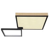 Globo LED stropna svjetiljka Jacky (40 W, Topla bijela, Crna, smeđa, D x Š x V: 855 x 550 x 100 mm) | shoptok.hr