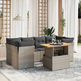 vidaXL 7-dijelni set vrtnih sofa sivi od poliratana | shoptok.hr