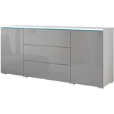 XXXL Komoda Vera, Bela, Siva, Z Osvetlitvijo | Shoptok.si