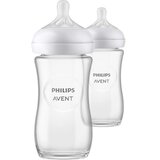 Philips responsivna bočica od prirodnog stakla 2 × 240 ml | shoptok.hr