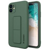 Wozinsky Silikonski ovitek za iPhone 12 Kickstand Case, temno zelen, (21642883) | Shoptok.si