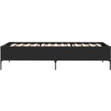 vidaXL Okvir za krevet crni 100x200 cm konstruirano drvo i metal | shoptok.hr