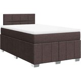 Maison Chic Box spring postelja - Vzmetna postelja z vzmetnico temno rjav 120x200 cm blago SL24406, (21890923) | Shoptok.si