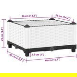  Visoka greda 40x40x23 cm polipropilen | Shoptok.si
