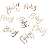 Ginger Ray® namizni okrasni konfeti oh baby! z napisom baby gold Cene
