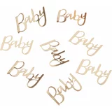 Ginger Ray® namizni okrasni konfeti oh baby! z napisom baby gold