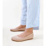 Gemre Beige Eco Suede Ballet Flats Jala | Shoptok.si