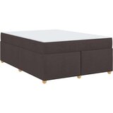  Okvir za krevet Tamno smeđa 160 x 200 cm tkanina | shoptok.hr