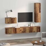  Set TV stalka 4 pcs Staro drvo Srednja Konstruirano drvo | shoptok.hr