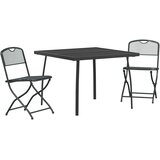  Set vanjskog namještaja 3 pcs Antracit Željezo i čelik | shoptok.hr