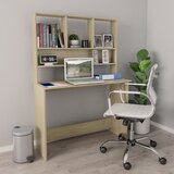  Radni stol s policama boja hrasta sonome 110x45x157 cm iverica | shoptok.hr