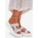 Boto Embellished Women's Platform Sandals White Jestella | Shoptok.si