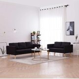  2-dijelni set sofa od tkanine crni | shoptok.hr
