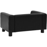 SOFA za pse crna 60 x 43 x 30 cm od pliša i umjetne kože | Eponuda.com