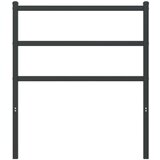  Kovinsko posteljno vzglavje črno 75 cm, (21142374) | Shoptok.si