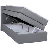 MID.YOU BOXSPRING POSTELJA 90 cm x 200 cm , tekstil, leseni material siva | Shoptok.si