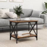 vidaXL Bocni stol Staro drvo 55 x 38 x 45 cm Konstruirano drvo | shoptok.hr