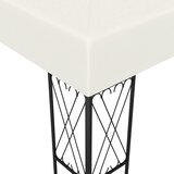  Sjenica s LED svjetlosnim trakama 3 x 4 m krem od tkanine | shoptok.hr
