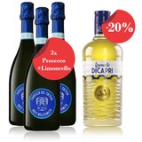 Dalbello Akcija 20% popusta: 3 x Prosecco + Limoncello Di Capri | ePonuda.com