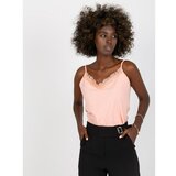 Fashion Hunters Peach strappy top with lace Cene