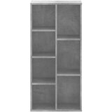  Regal za knjige siva boja betona 50x25x105 cm konstruirano drvo | shoptok.hr