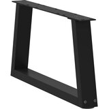  Noge za klub stolić V-oblika 2 kom Crne 70 x (30-31,3) cm Čelik | Shoptok.si
