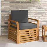  Set vanjskih sofa s jastukom Prirodna 75 5 x 63 x 73 cm - Prirodno i antracit Zakrivljeni | shoptok.hr
