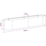  Povišeni vrtni krevet Antracit 220 x 40 x 40 cm Čelik | shoptok.hr