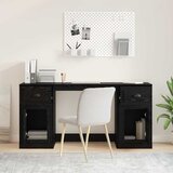  Stol s ormarom Crni hrast 154,5 x 50 x 75 cm Konstruirano drvo | Eponuda.com