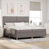 Box spring krevet Sivo-smeđa 200 x 200 cm tkanina | shoptok.hr