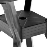 Bistro stol antracit 70 x 70 x 72 cm plastični | shoptok.hr
