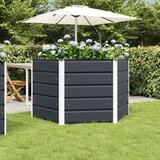  Cvetlično korito Antracit 129 x 129 x 75 cm Jeklo, (5000207776) | Shoptok.si