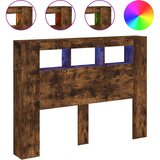  LED uzglavlje boja dimljenog hrasta 140x18,5x103,5 cm | shoptok.hr