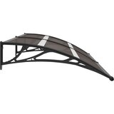  Nadstrešnica za vrata crna 200 x 80 cm PC | shoptok.hr
