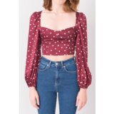 By Sally Blouse-15814-burgundy | Shoptok.si