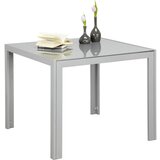 Ambia Garden VRTNA MIZA kovina, steklo srebrne barve | Shoptok.si