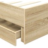 Okvir za krevet s ladicama Sonoma hrast 100 x 200 cm - sonoma hrast 100 x 200 cm | shoptok.hr