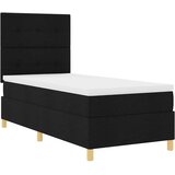  s opruga kutije s uzglavljem Crna 90 x 200 cm tkanina | shoptok.hr
