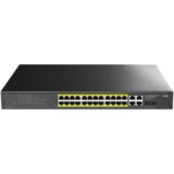 Cudy svič 10/100/1000 24-port GS1028EPS2 light managed poe+ sa 2x sfp 200W Cene
