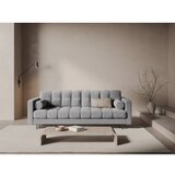 Cosmopolitan Design Svetlo siva raztegljiva sedežna garnitura s prostorom za shranjevanje iz tkanine bouclé 222 cm Bali – | Shoptok.si
