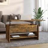 Furnova Klubska mizica dimljeni hrast 80x50x40 cm inženirski les, (21914044) | Shoptok.si