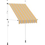 Tenda na ručno uvlačenje 150 cm žuto-plava prugasta | Eponuda.com