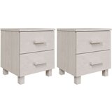 vidaXL noćni ormarići 2 kom bijeli 40x35x44,5 cm od masivne borovine | shoptok.hr