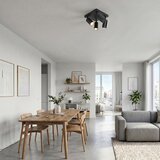 Brilagi LED RGBW prigušiva spot svetiljka SELE SQUARE 4xGU10/6,5W/230V crna/zlatna | Eponuda.com