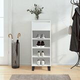  The Living Store Omarica za čevlje visok sijaj bela 40x36x105 cm inženirski les - Omarica Za Čevlje, (21485738) | Shoptok.si