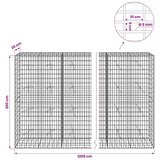  Gabion s žicom debljine 5 mm i mrežom 5x10 cm 1200x20x200 cm - 20 cm 200 cm 1200 cm | shoptok.hr