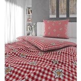 Esposa POSTELJNINA TANJA 140/200 cm saten rdeča, bela | Shoptok.si