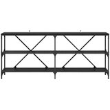  Konzolna stolica Crni hrast 180 x 30 x 75 cm Konstruirano drvo | shoptok.hr