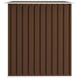 vidaXL Vrtna skladiščna lopa rjava 257x205x178 cm jeklena | Shoptok.si